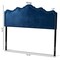 Baxton Studio Nadeen Royal Blue Velvet Upholstered Queen Size Headboard 156-9345 - alternate 8
